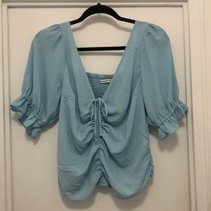 Robins egg blue blouse